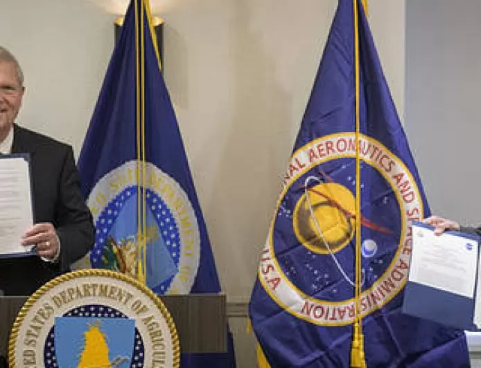 NASA, Department of Agriculture Advance Exploration, Science