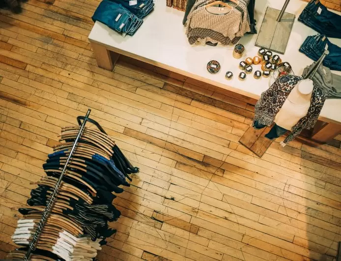 The dress shop is a realm of transformation